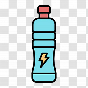 Energy Drink - Sports Drink Bottle With Energy Icon Illustration Transparent PNG