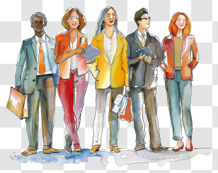 Employee Appreciation Day - Diverse Group Of Business People Transparent PNG