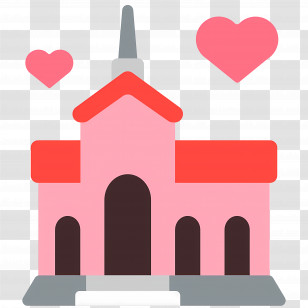 Wedding Emoji - Wedding Chapel Transparent PNG