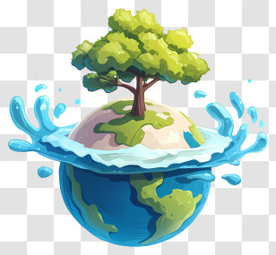 World Environment Day - Melting Earth Illustration Transparent PNG