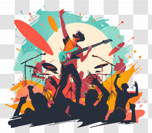 Summer - Energetic Rock Concert Transparent PNG