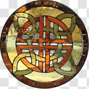 Stained Glass Symbol Celtic Knot Celts Art - Material Transparent PNG
