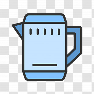 Beaker Water - Blue Electric Kettle Illustration Transparent PNG