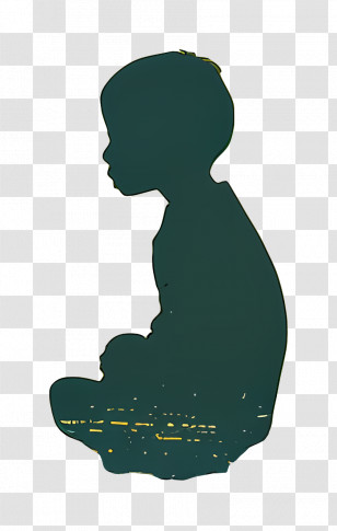 Child - Child Silhouette In Profile Transparent PNG