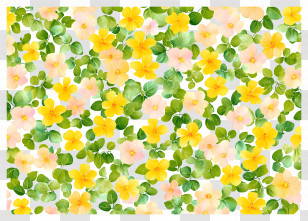 Flower Background - Colorful Floral Pattern Background Transparent PNG