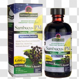 Dietary Supplement Elder Nature Extract Ounce - Herbal - Sambucus Transparent PNG