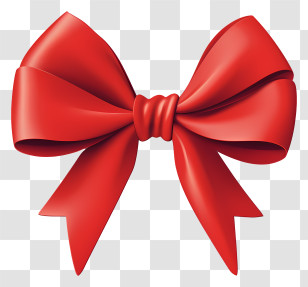 Red Bow - Red Ribbon Bow Decoration Transparent PNG