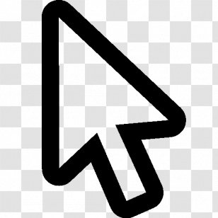 Computer Mouse Pointer Cursor - Triangle - Vector Arrow Transparent PNG