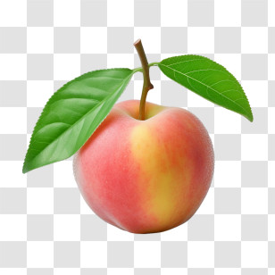 Peach - Red And Yellow Apple Illustration Transparent PNG