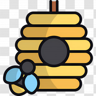 Honey Bee - Beehive Transparent PNG