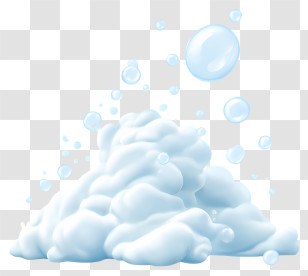 Bath Foam - Foam And Bubbles For Cleaning Transparent PNG