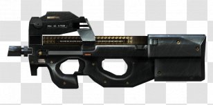 CrossFire FN P90 Weapon Firearm Submachine Gun - Airsoft Transparent PNG
