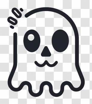 Cartoon Ghost - Cute Ghost Cartoon Illustration For Halloween Transparent PNG