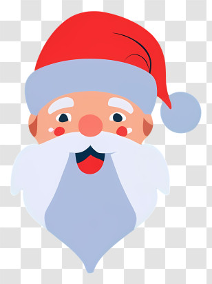 Santa Claus - Cartoon Santa Claus Face For Christmas Transparent PNG