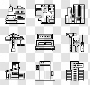 QR Code Clip Art - Drawing - Real Estate Icon Transparent PNG