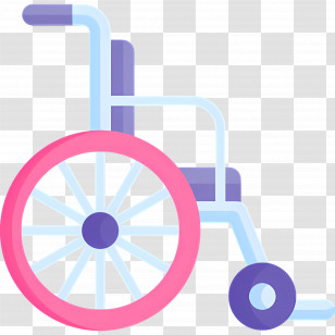 Wheelchair - Cartoon-Style Wheelchair Illustration Transparent PNG