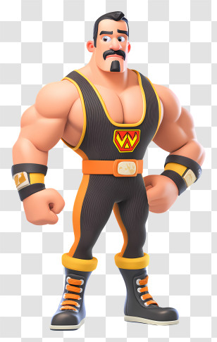 Australian Professional Wrestler - Strong Wrestler In Costume Transparent PNG