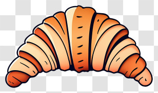 Croissant - Golden Brown Croissant Illustration Transparent PNG