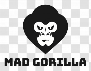 Gorilla Logo - Mad Gorilla Logo Transparent PNG