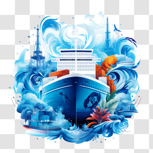 World Maritime Day - Majestic Cruise Ship Transparent PNG