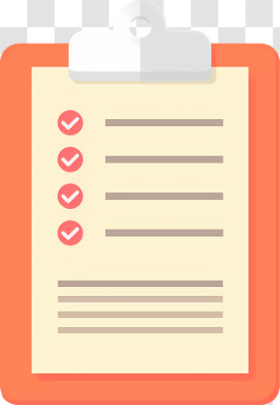 Icon - Clipboard With Checklist Illustration Transparent PNG