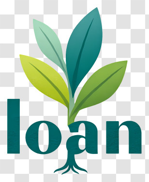Loan Logo - Green Loan Plant Logo Transparent PNG