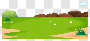 Green Field - Green Open Landscape Background Transparent PNG
