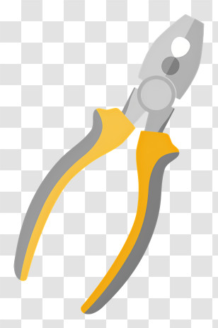 Wire Cutter - Yellow-Handled Pliers For Everyday Use Transparent PNG