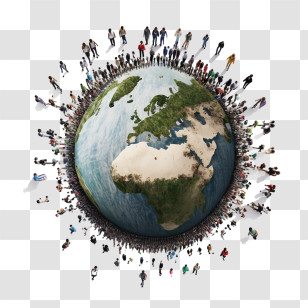World Population Day
 - Global Community Around The Earth Transparent PNG