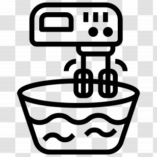 Blender - Electric Mixer In Action Transparent PNG