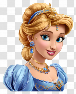 Cinderella Princess - Princess Cartoon Character Transparent PNG