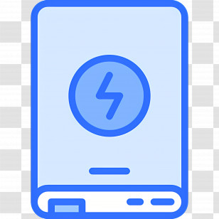 Power Bank - Blue Power Bank Icon Transparent PNG
