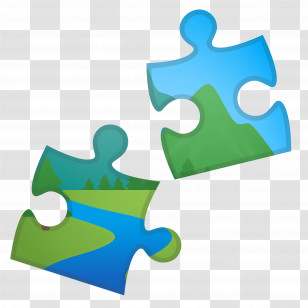 Puzzle Piece Emoji - Colorful Puzzle Pieces For Fun Transparent PNG