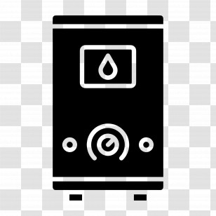 Water Heater - Black Water Heater Icon Transparent PNG