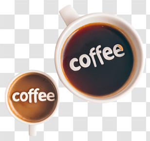 Coffee - Coffee Cups With Text Transparent PNG