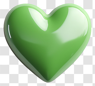 Heart - Green Heart-Shaped Symbol Illustration Transparent PNG