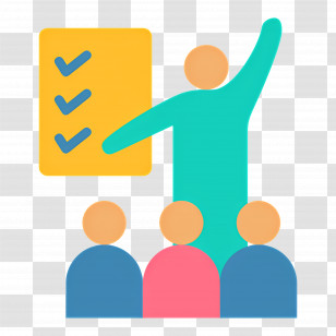 Leadership - Teacher Giving Lesson To A Group Transparent PNG