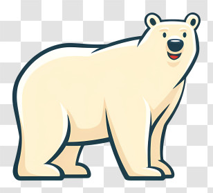 Polar Bear Logo - Polar Bear Cartoon Transparent PNG