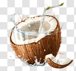 Coconut Water - Refreshing Coconut Drink Transparent PNG