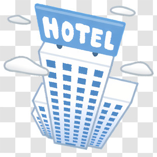 Icon - Tall Hotel Building Transparent PNG