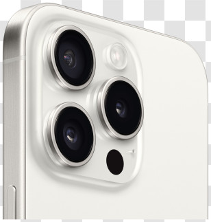 Iphone 15 Pro - Rear Smartphone Camera With Multiple Lenses Transparent PNG