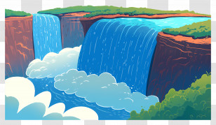 Niagara Falls - Majestic Waterfall Scenery Transparent PNG