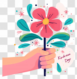 World Kindness Day - Kindness Day Flower Illustration Transparent PNG