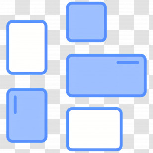 Photo Frames - Blue Rectangles In Various Sizes Transparent PNG