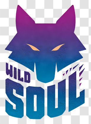 Wild Soul - Gradient Wolf Silhouette 'Wild Soul' Transparent PNG