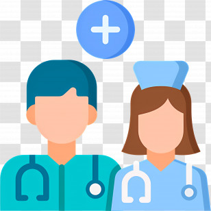Doctor Team - Doctor And Nurse Icon For Healthcare Representation Transparent PNG