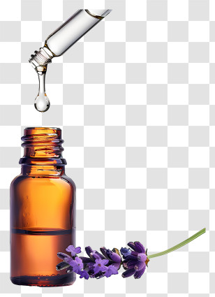 Essential Oil - Lavender Essential Oil With Dropper Transparent PNG