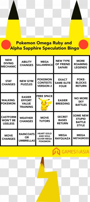 PokÃ©mon Omega Ruby And Alpha Sapphire Crystal Emerald My Ranch - Brand - Bingo Transparent PNG