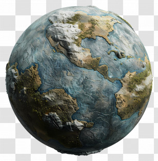3d Earth Planet - Realistic 3D Globe Illustration Transparent PNG
