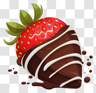 Chocolate Covered Strawberry - Chocolate Covered Strawberry Delight Transparent PNG
